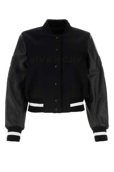 Givenchy Black Wool Blend Bomber Jacket