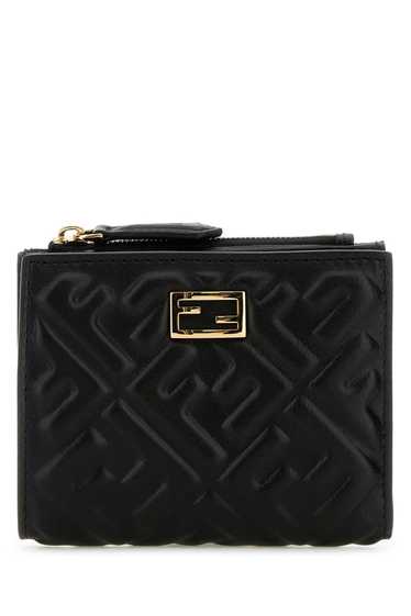 Fendi Black Nappa Leather Baguette Wallet