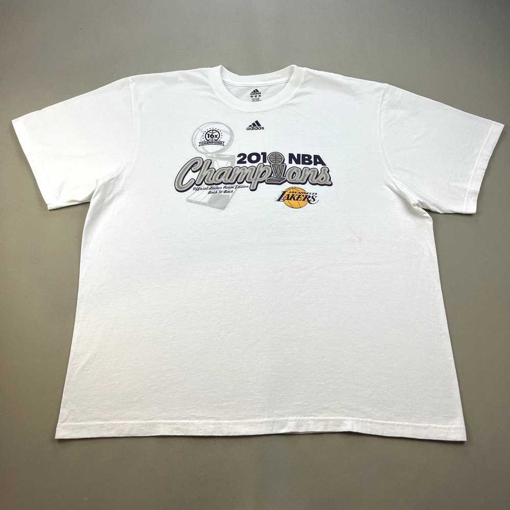 Adidas × NBA Los Angeles Lakers T-Shirt XXL White… - image 1