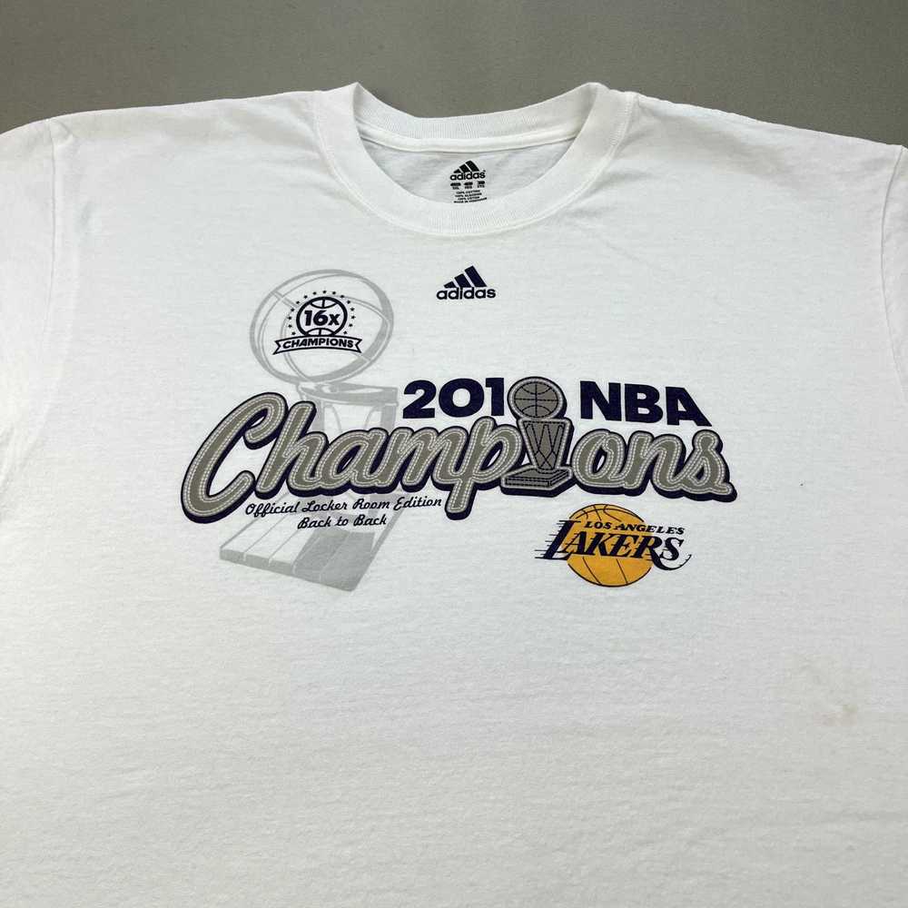 Adidas × NBA Los Angeles Lakers T-Shirt XXL White… - image 2