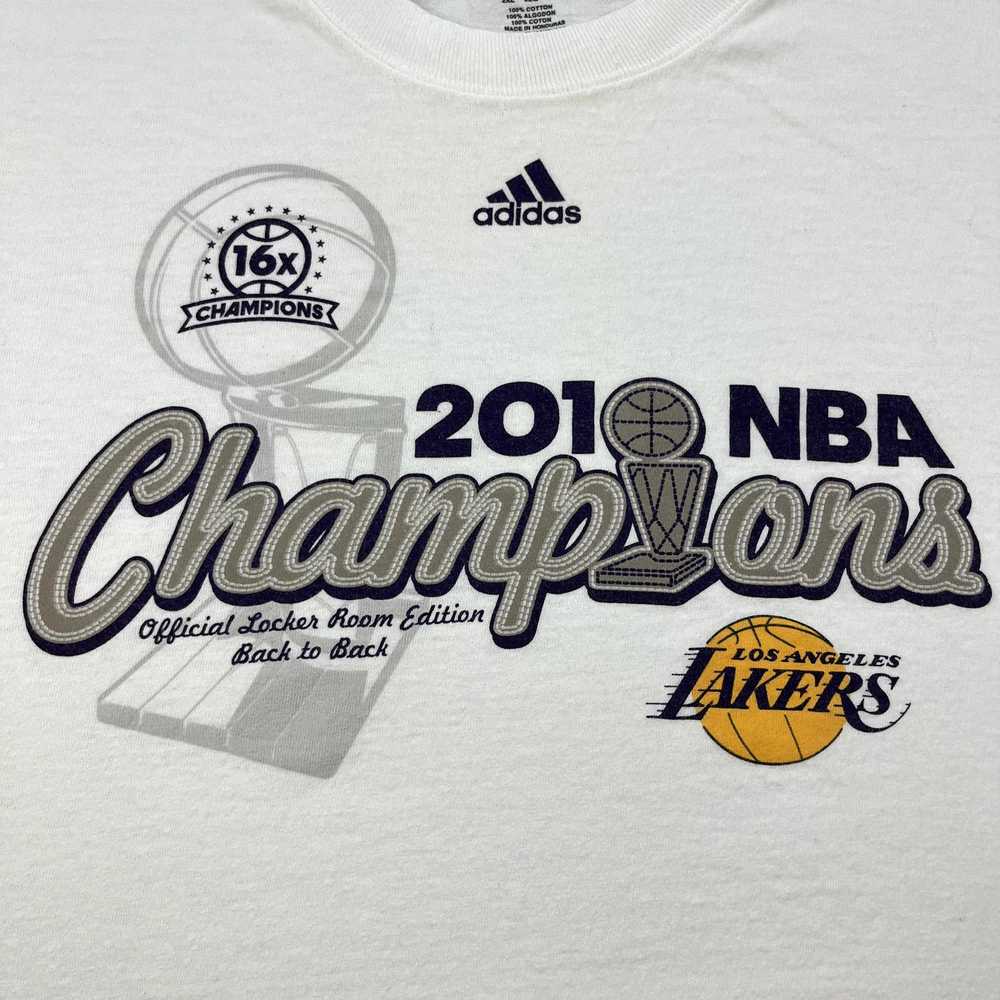 Adidas × NBA Los Angeles Lakers T-Shirt XXL White… - image 3