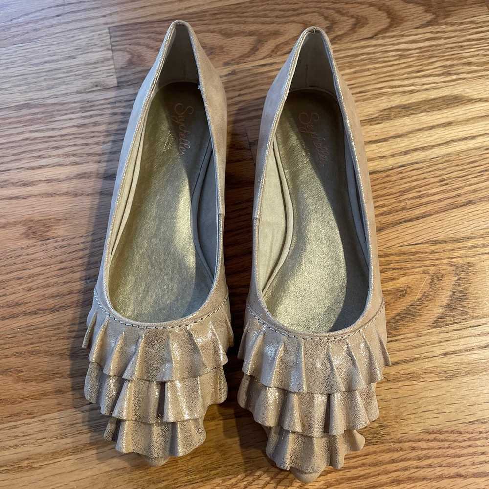 New Seychelles Anthropologie pointed toe flats go… - image 2