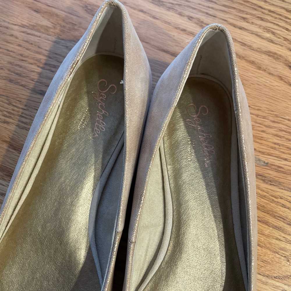 New Seychelles Anthropologie pointed toe flats go… - image 8