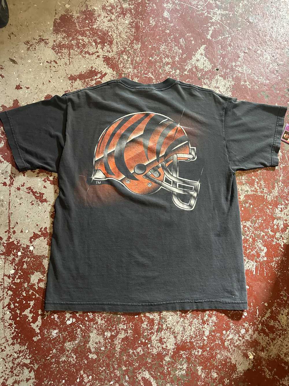 NFL 1995 Competitor Cincinnati Bengals Helmet tee - image 2