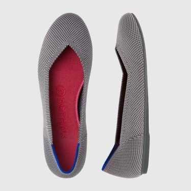 Rothy’s the Flat Pebble Grey and Red Women’s Size… - image 1