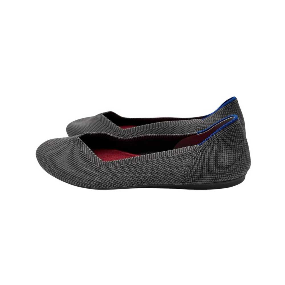 Rothy’s the Flat Pebble Grey and Red Women’s Size… - image 5