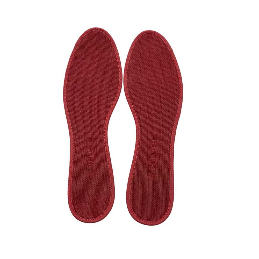 Rothy’s the Flat Pebble Grey and Red Women’s Size… - image 8