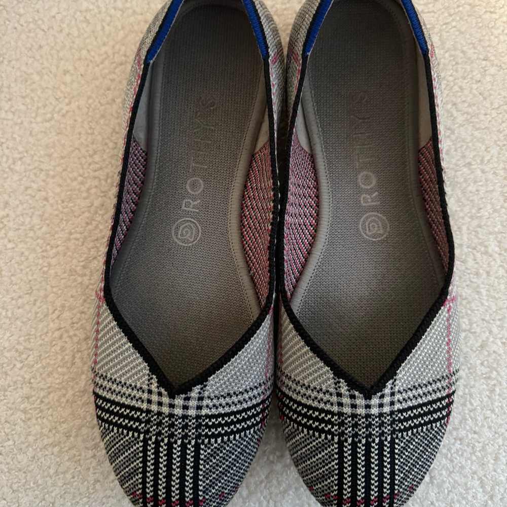 Rothy's Shoes Rothys Grey Glen Plaid Flats 9.5 - image 5