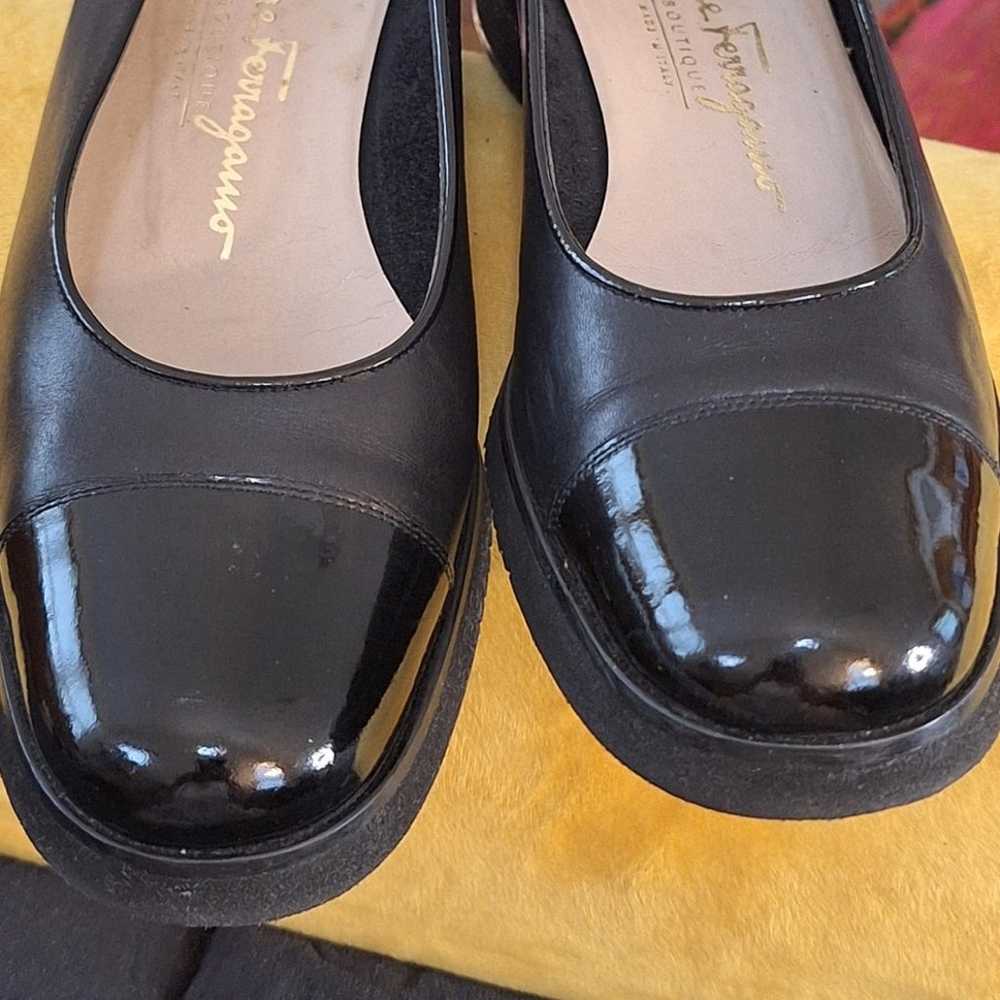 Salvatore Ferragamo Boutique Loafers 8 3A Black I… - image 3