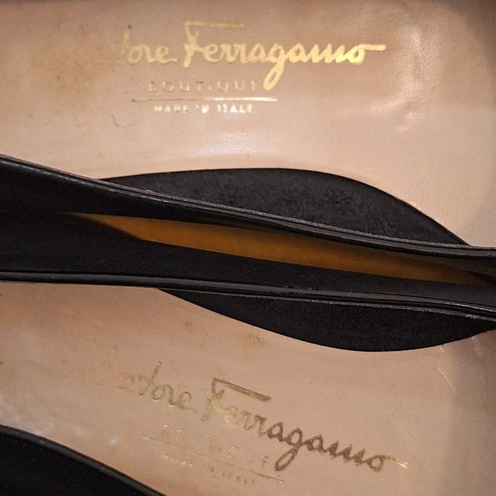 Salvatore Ferragamo Boutique Loafers 8 3A Black I… - image 6