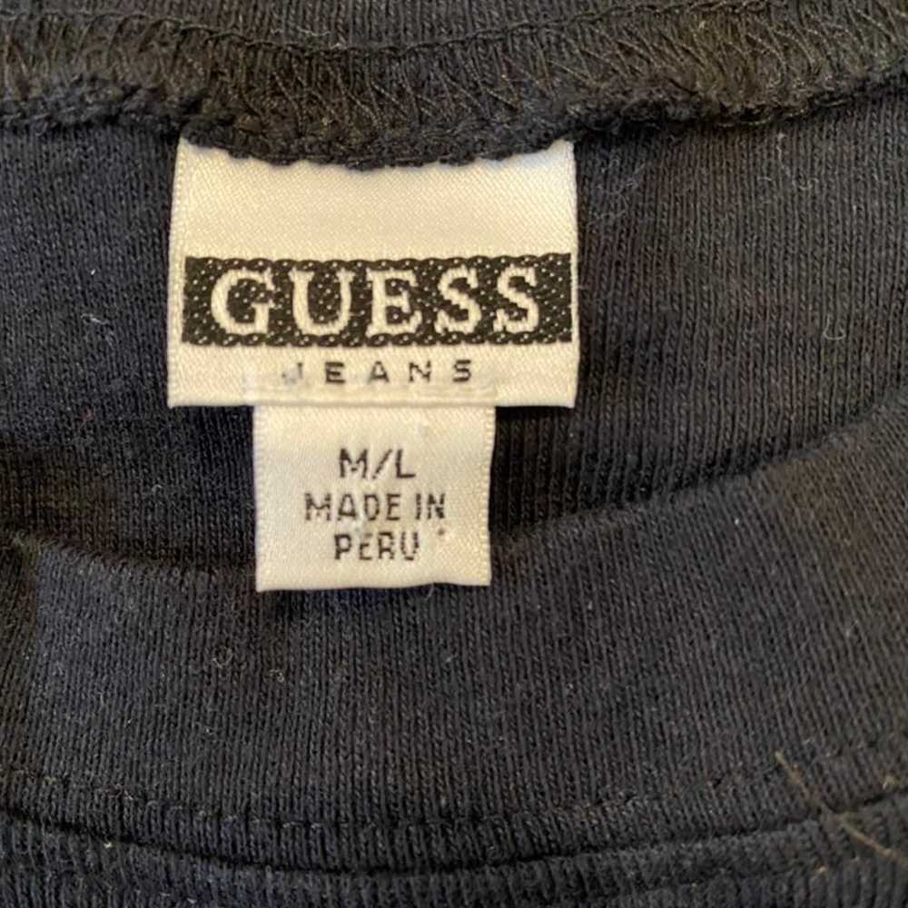 Vintage Y2K guess jeans logo baby tee - image 3