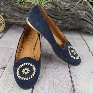 Jack Rogers Rebecca Ballet Flat - Navy Blue Suede - image 1