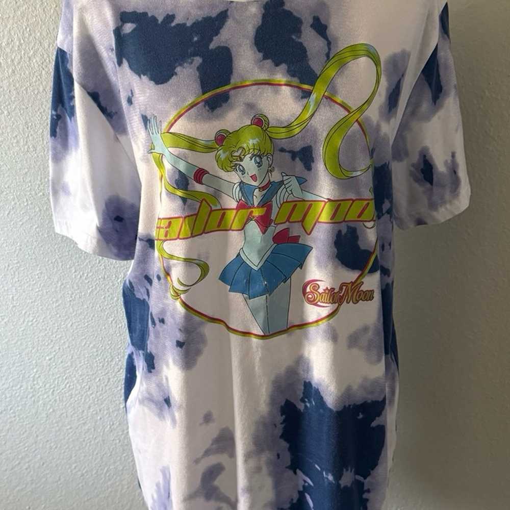 Sailor Moon Tie Dye Graphic Anime T-Shirt Size La… - image 1