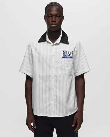 Rhude 700USD TWILL STRIPE MECHANIC SHIRT