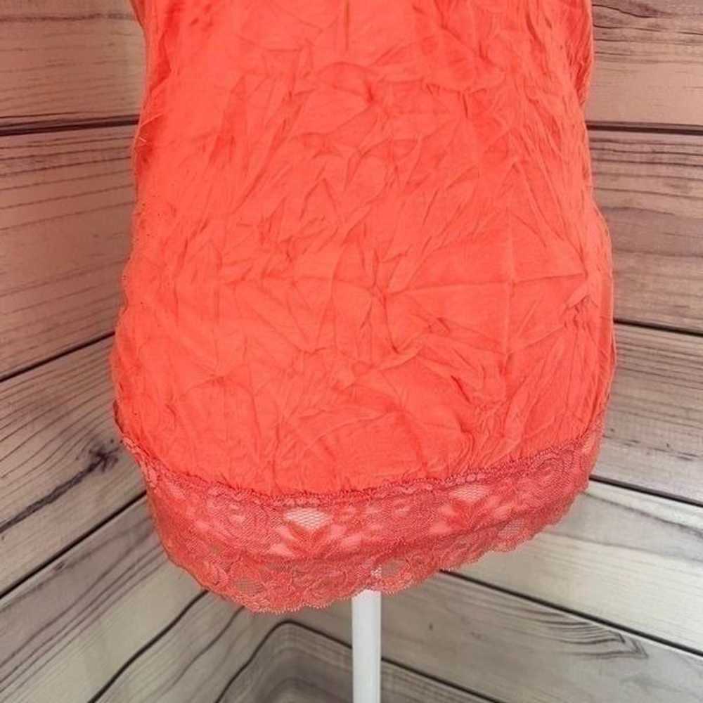 Vintage Y2K L8er Coral Lace V Neck Cami Tank Top - image 3