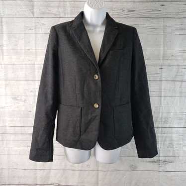 Gap Gap Womens Academy Blazer Sz 6 Black Stone Woo