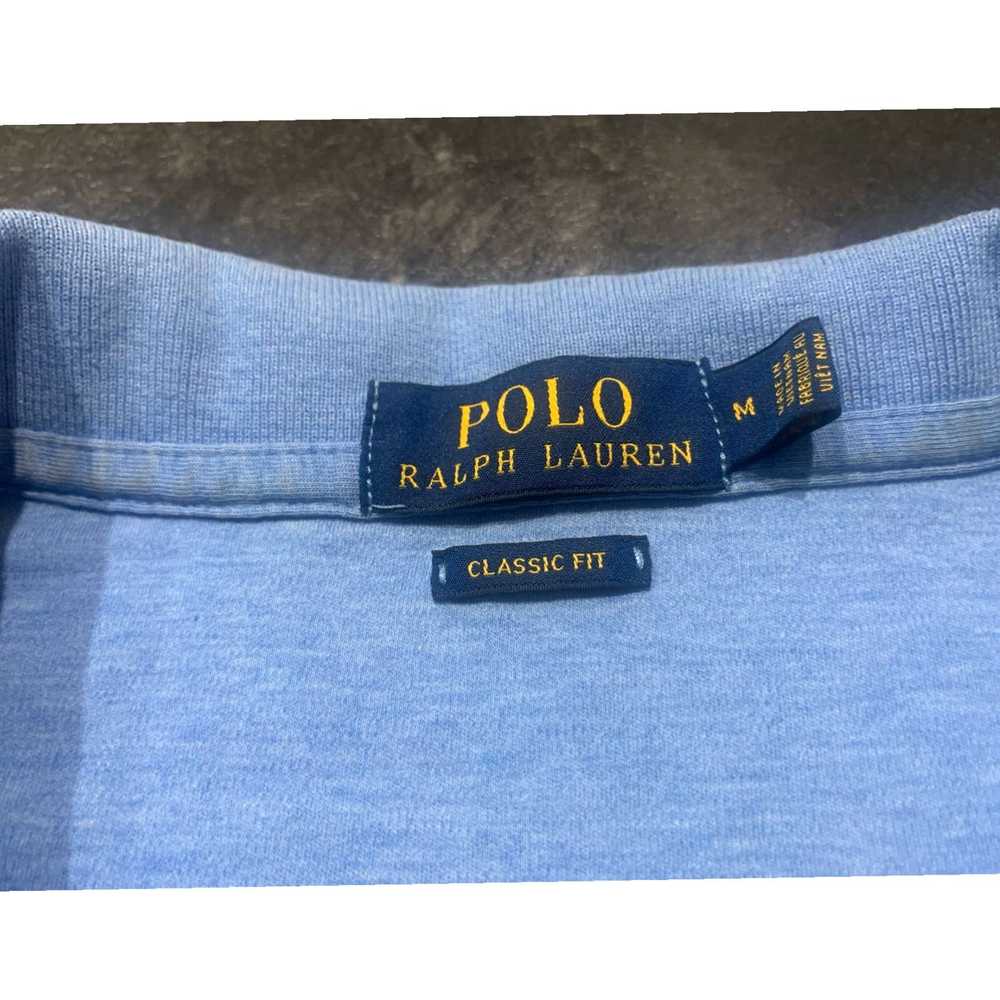 Ralph Lauren Mens Blue Golf Polo Shirt with Flesh… - image 2