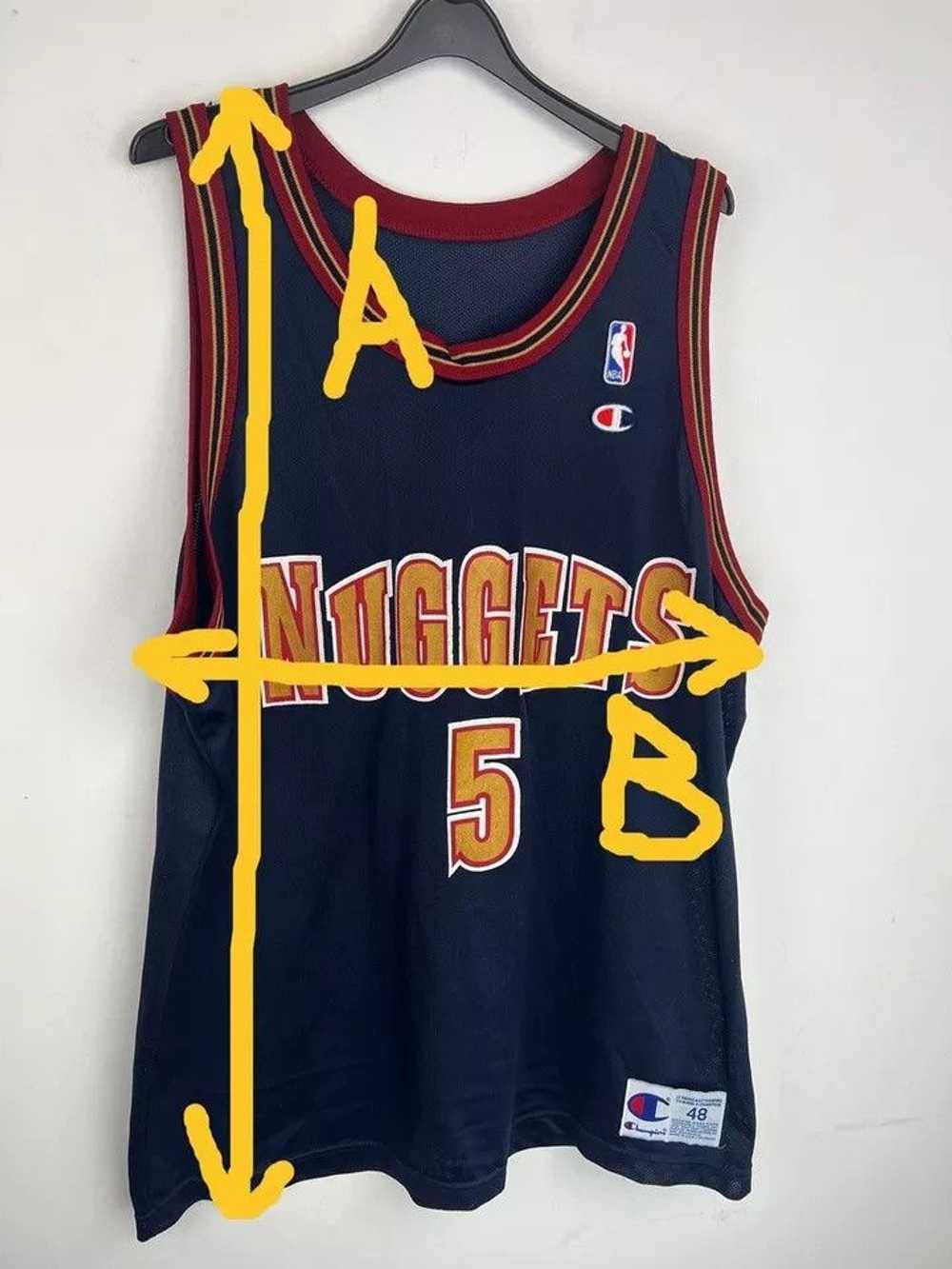 NBA Vintage Champion 90s NBA Jalen Rose #5 Denver… - image 10