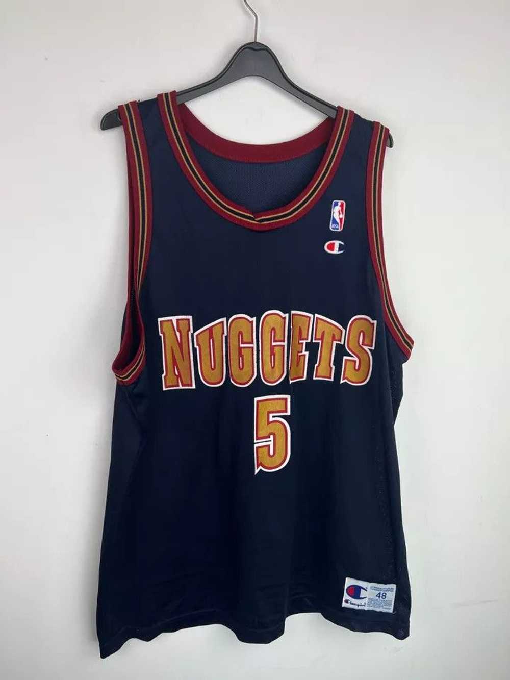 NBA Vintage Champion 90s NBA Jalen Rose #5 Denver… - image 11