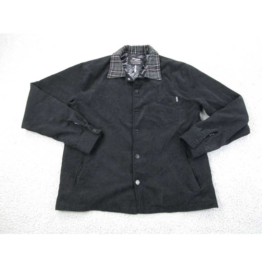 Vintage Dirtybird Shirt Mens S Black Corduroy Sha… - image 2