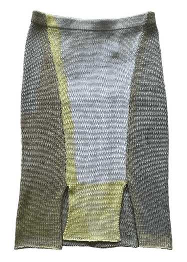 Eckhaus Latta Painted knit skirt - image 1