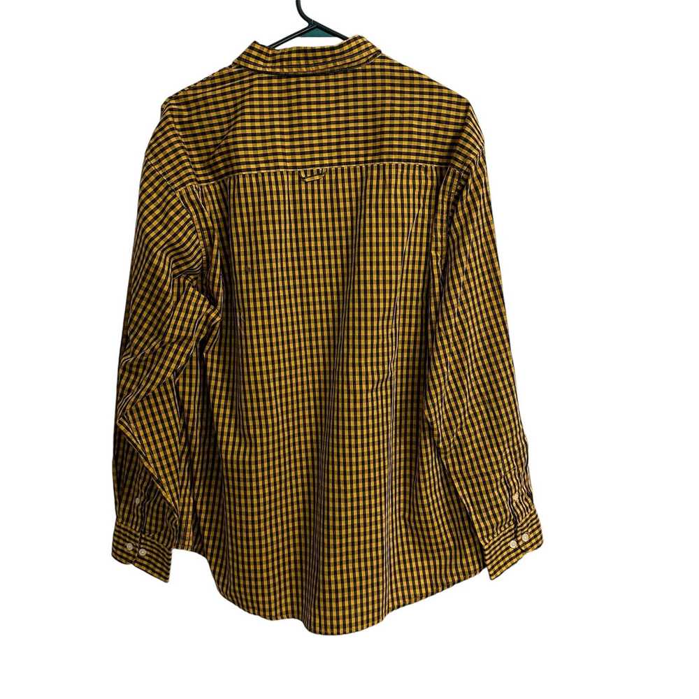 Haggar Haggar Men's XXL Yellow Black Button Down … - image 2