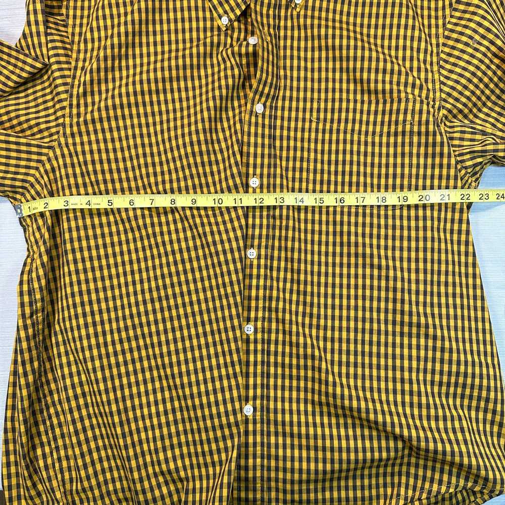 Haggar Haggar Men's XXL Yellow Black Button Down … - image 6