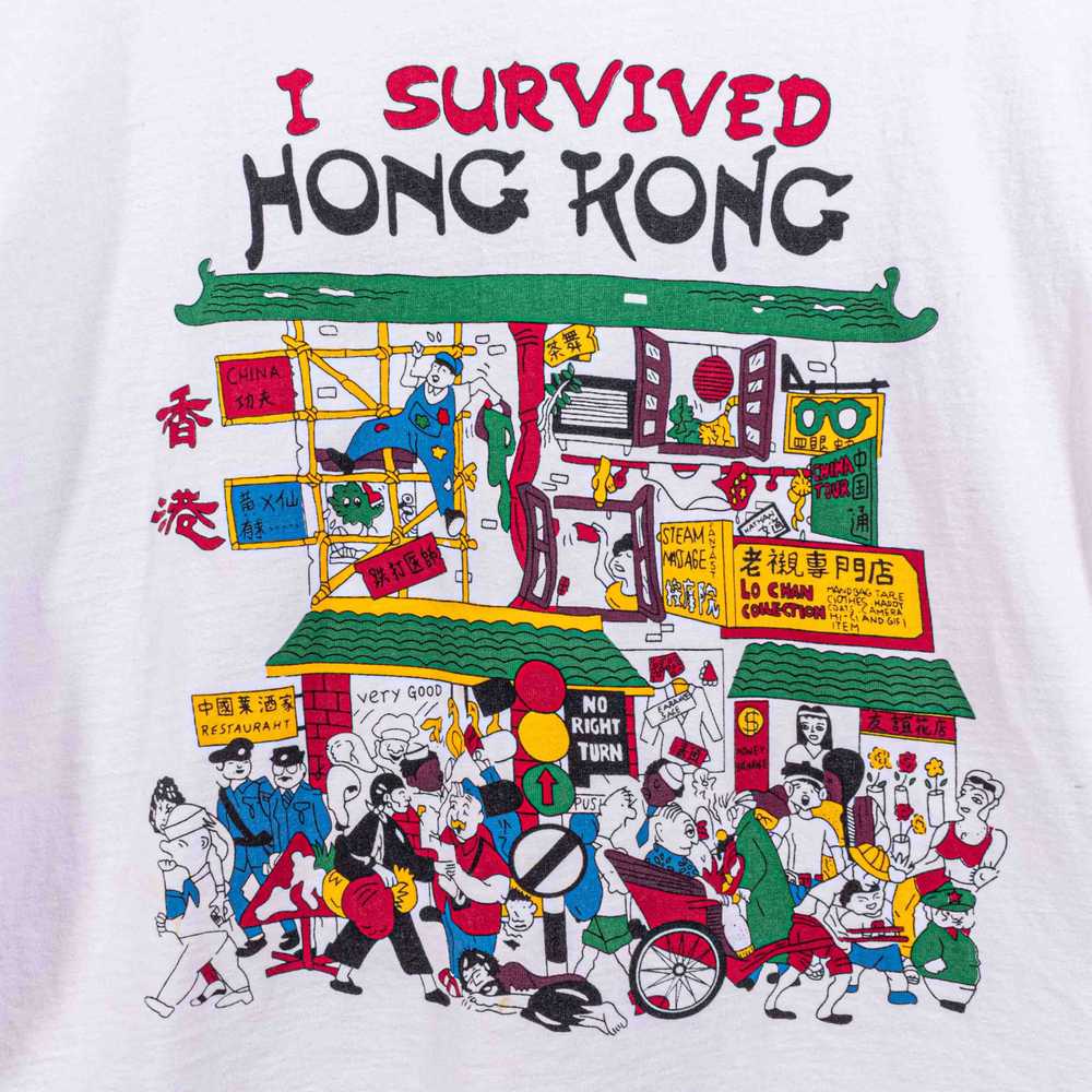 Art × Vacation × Vintage I Survived Hong Kong T-S… - image 3