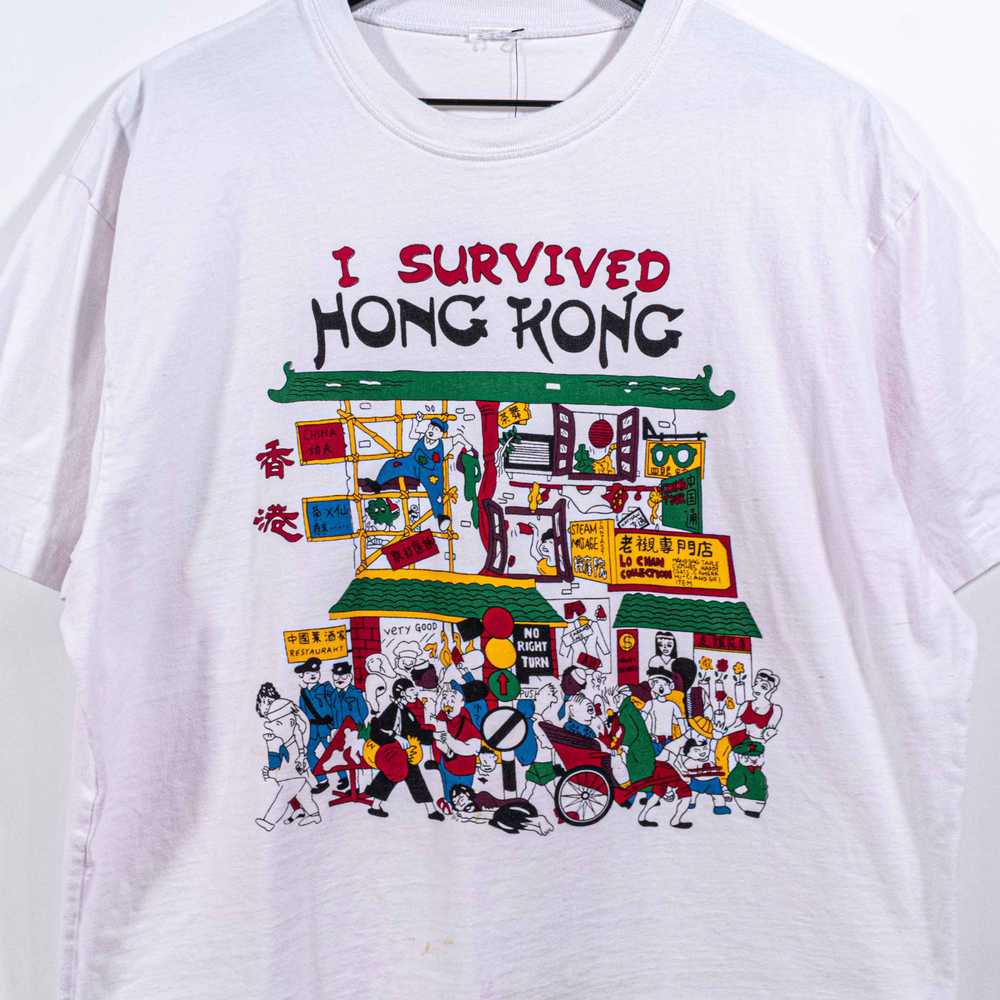 Art × Vacation × Vintage I Survived Hong Kong T-S… - image 5