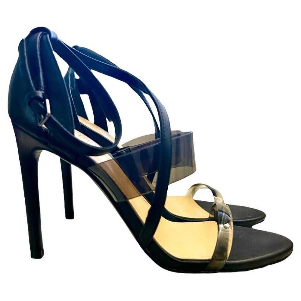 Guess Felicia Heeled Sandals - Black, Clear Toe &… - image 2