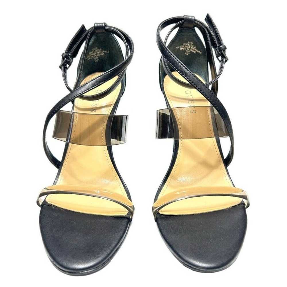 Guess Felicia Heeled Sandals - Black, Clear Toe &… - image 3