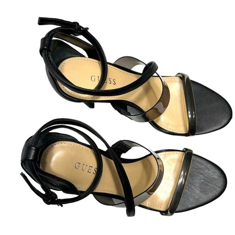 Guess Felicia Heeled Sandals - Black, Clear Toe &… - image 7