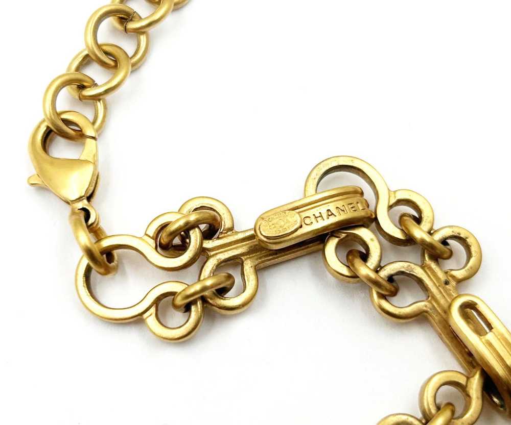 Chanel Chanel Rare Vintage Gold Plated Hook and E… - image 5