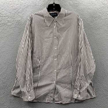 Jones New York Womens Striped Button Up Blouse To… - image 1