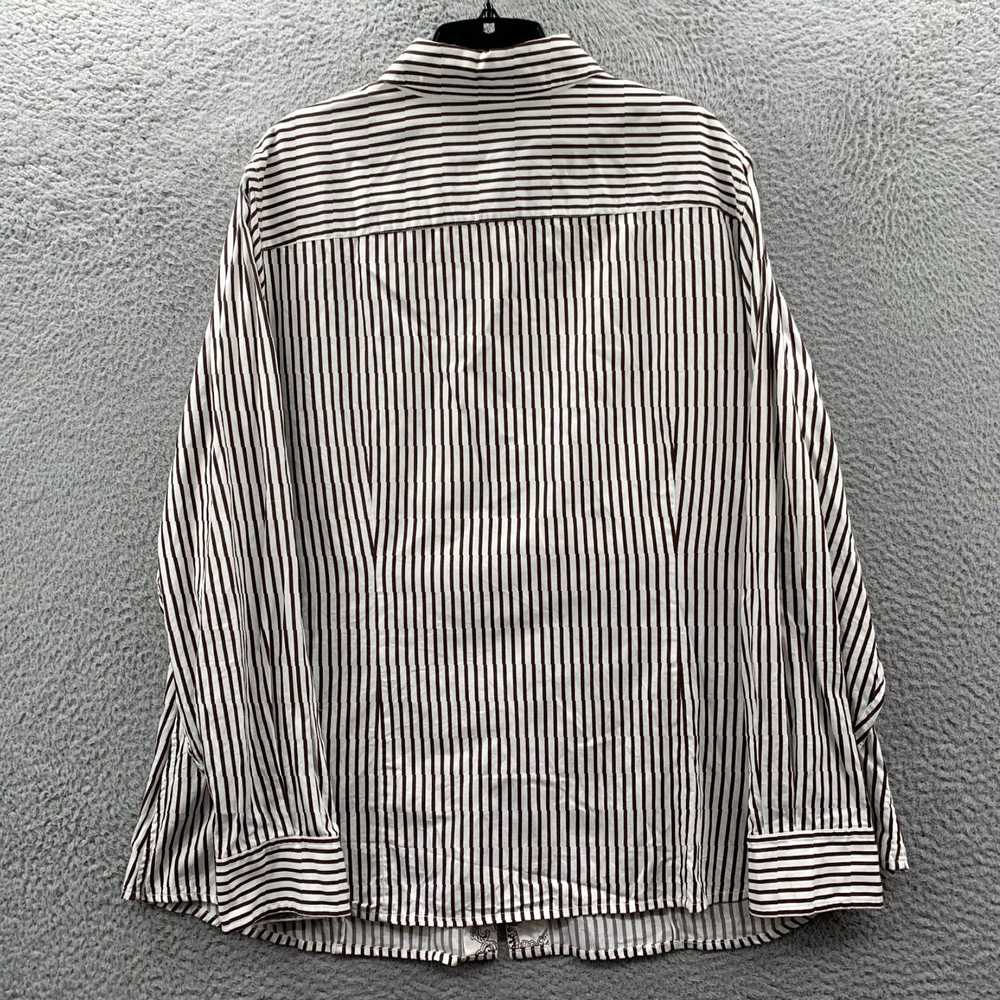 Jones New York Womens Striped Button Up Blouse To… - image 2