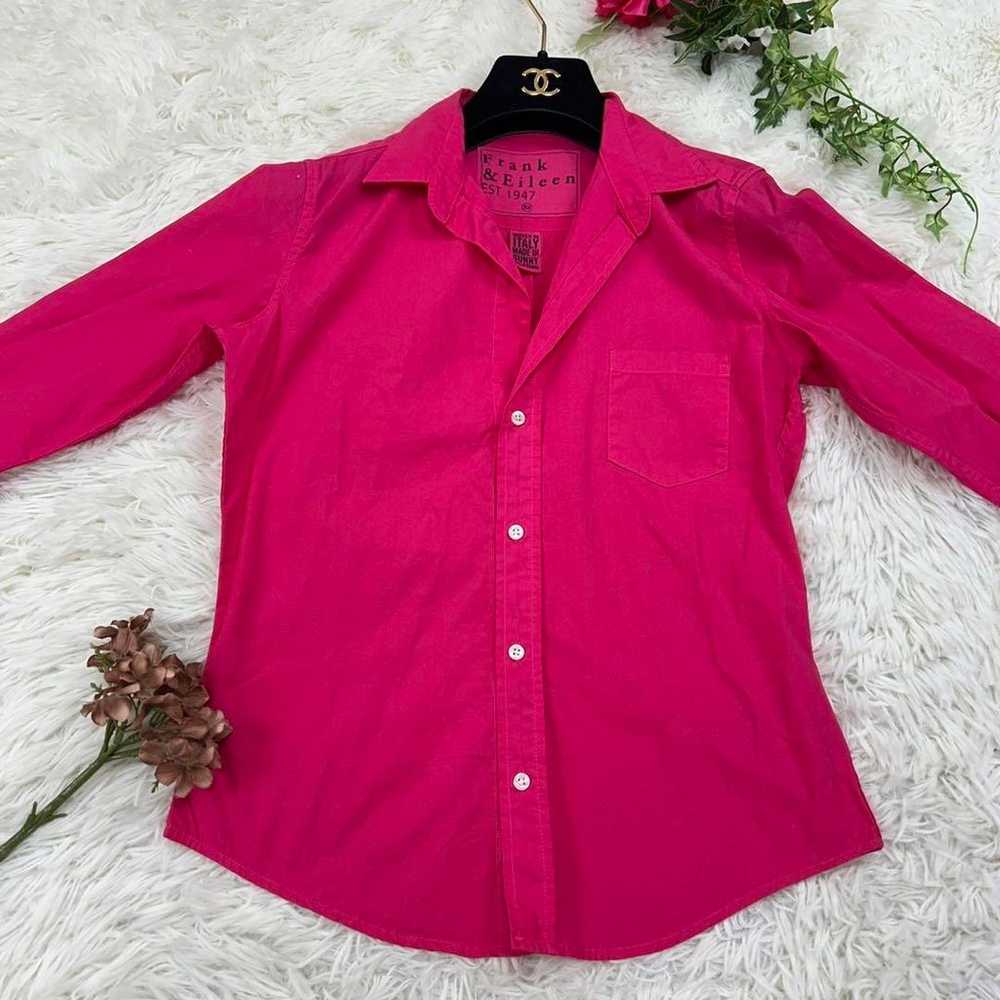 D323 Frank & Eileen Women's Shirt Pink Excellent … - image 4