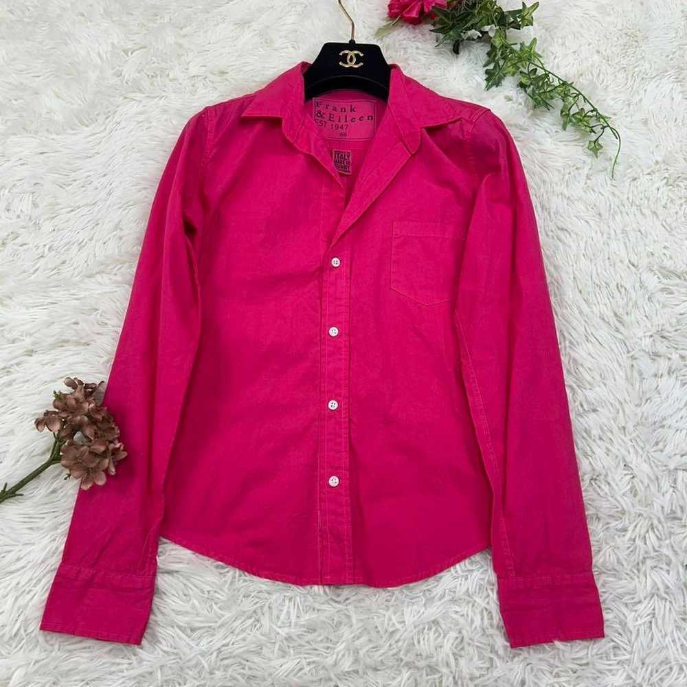 D323 Frank & Eileen Women's Shirt Pink Excellent … - image 5