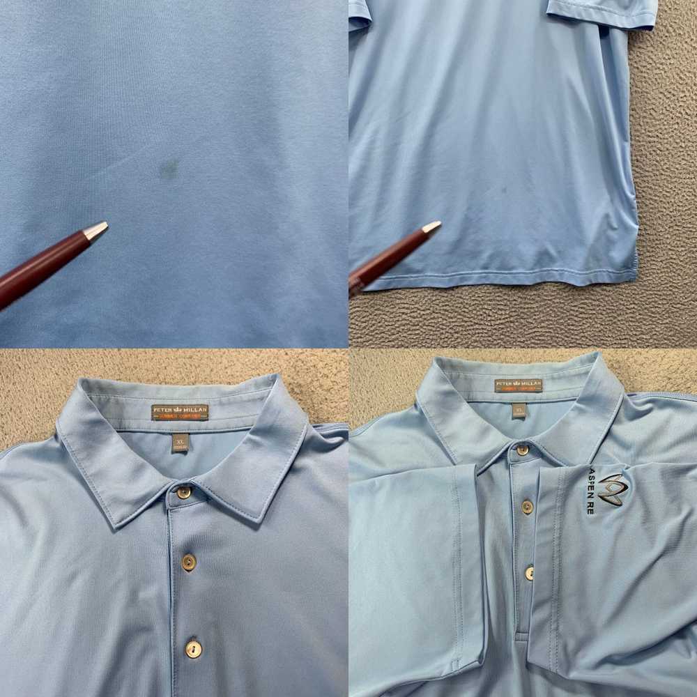 Peter Millar Mens XL Blue Golf Peter Millar Polo … - image 8