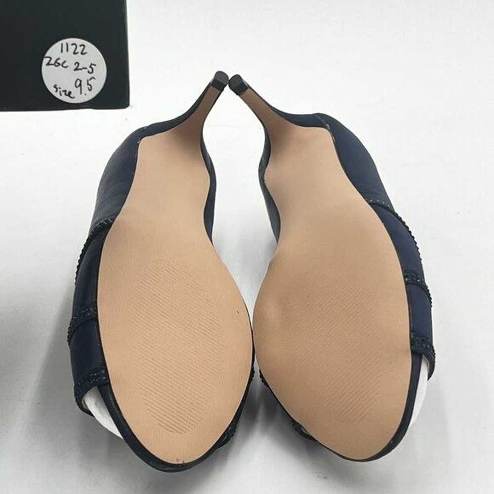 XYD Navy Prom Wedding Kitten Low Heels Dress Pump… - image 6