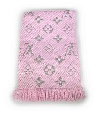 Louis Vuitton Pink Wool Logomania Shine Scarf - image 1