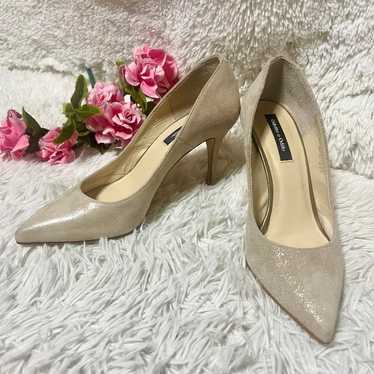 Odette e Odile Rames Suede Pumps Gold 22.5cm