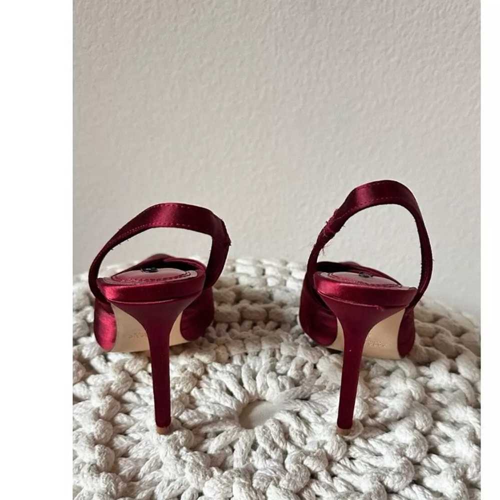 pumps heels Zara brand burgandy color shoes size … - image 2