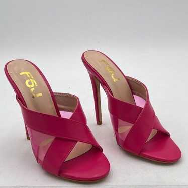 FSJ Pink Women Sexy Strappy Open Toe Sandals Stil… - image 1