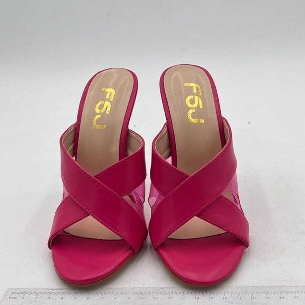 FSJ Pink Women Sexy Strappy Open Toe Sandals Stil… - image 3