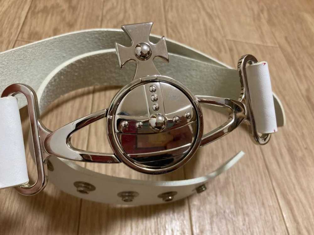 Vivienne Westwood Orb Buckle Leather Belt - image 3