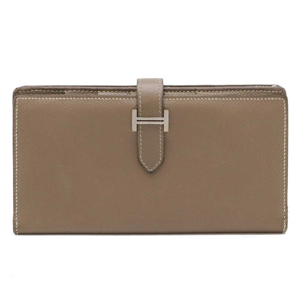 Hermes HERMES Bearn Soufflet Bi-fold Long Wallet … - image 1