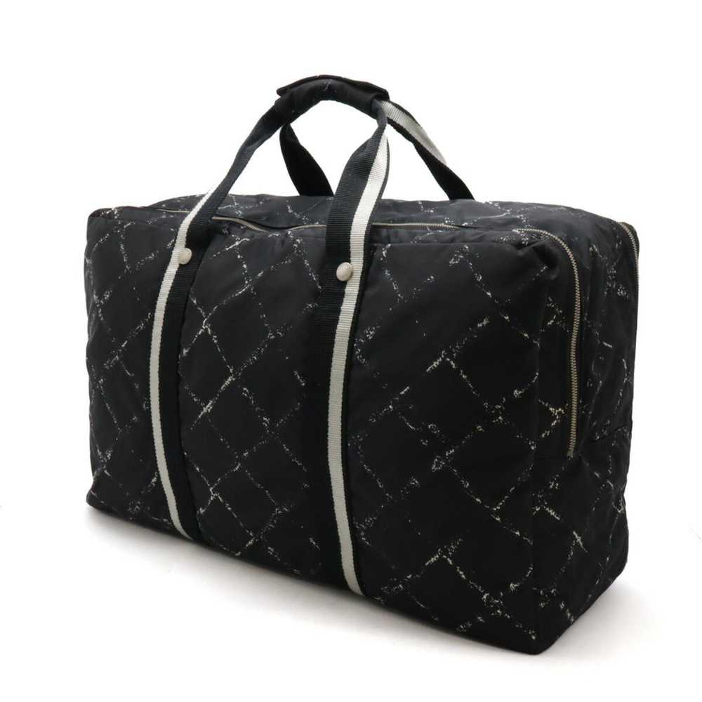 Chanel Chanel Old Travel Line Boston Bag Nylon Bl… - image 3