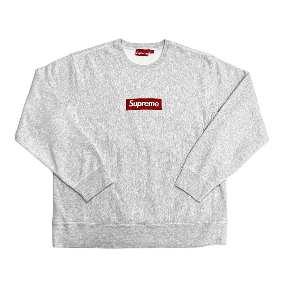 Supreme Box Logo Crewneck Sweatshirt (FW18) Ash G… - image 1