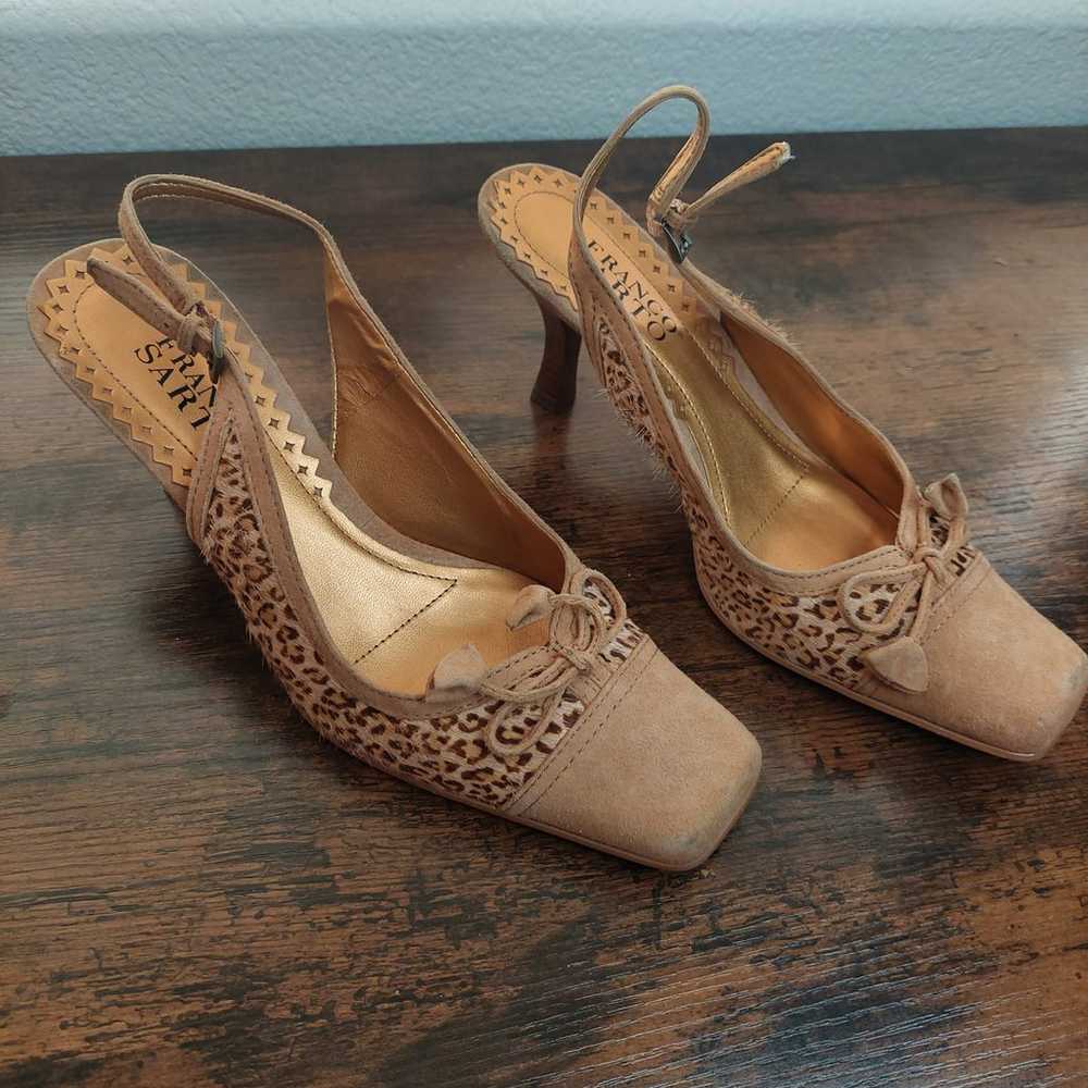 Brown Leopard Heels - Size 7.5 - Franco Sarto - S… - image 1