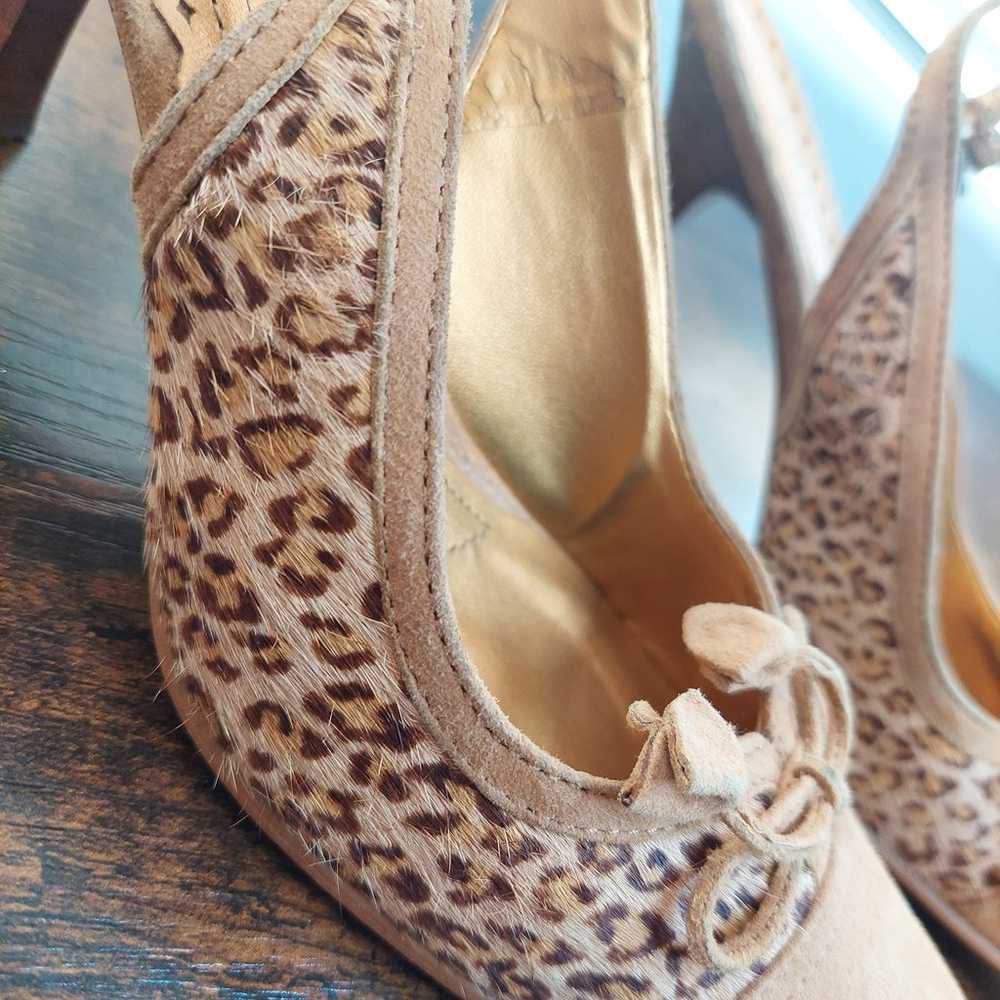 Brown Leopard Heels - Size 7.5 - Franco Sarto - S… - image 2